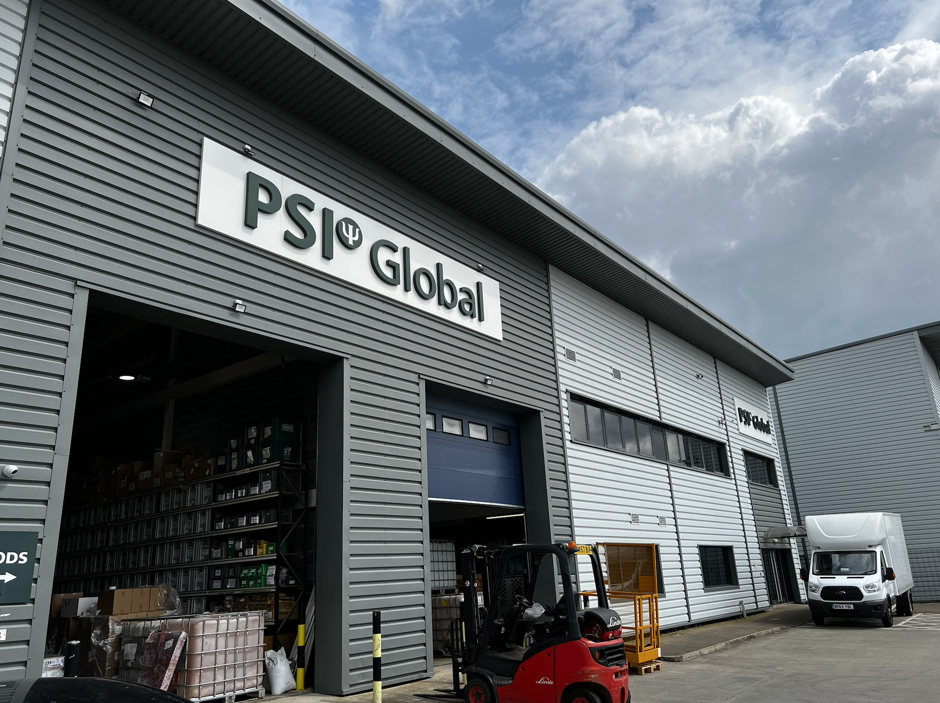 PSI Global industrial building and loading area